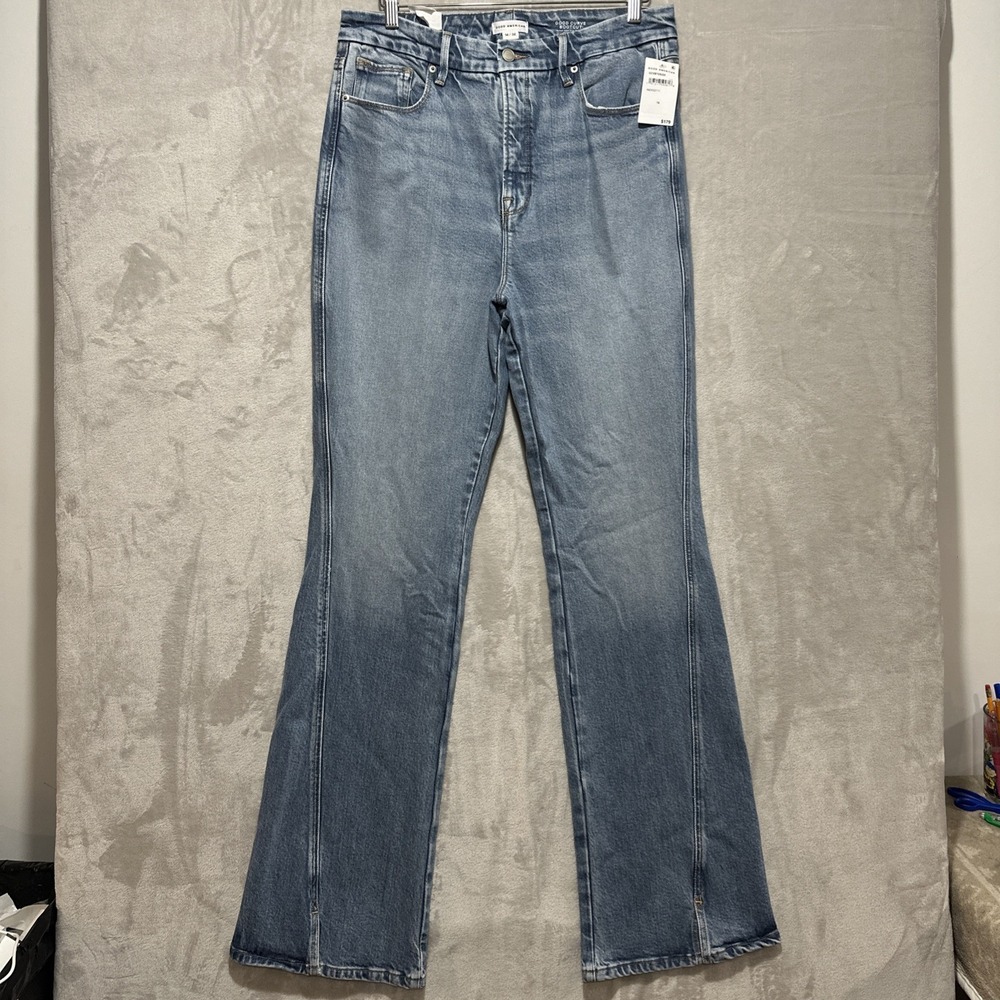 Good American Good Curve Women's 14/32 Super High-Rise Boot Cut Straight Leg NWT